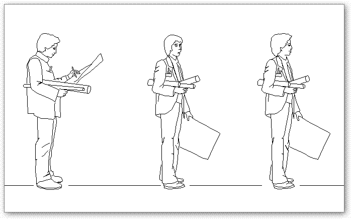 בלוקים אוטוקאד - אדריכלים