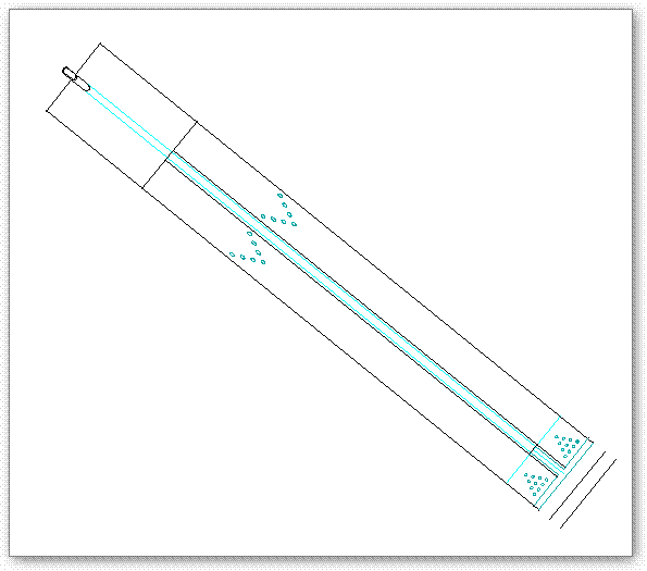 שרטוט אוטוקאד של מסלול באולינג