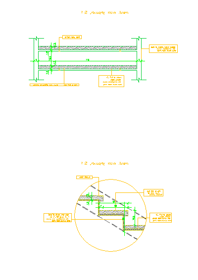פרט מדרגה בחיבור לבטון