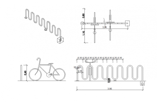 אופניים - מעמד אופניים - מתקן אופניים