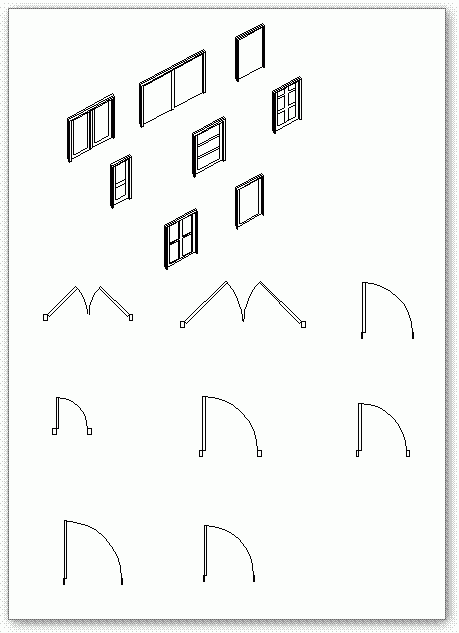 סימבולים היברידיים - דלת ציר