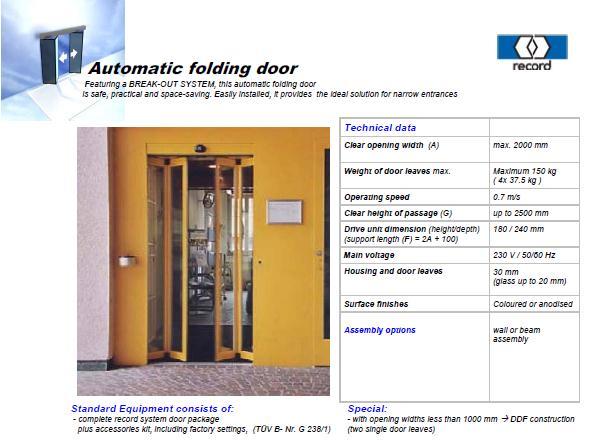 דלת נאספת אוטומטית