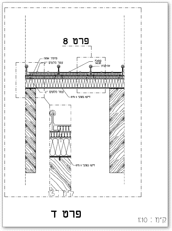 חיבור משטחי גג קל ובידוד תרמי