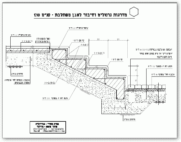 פרט מדרגות גרנוליט