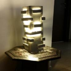 תכנון ועיצוב מנורת בטון