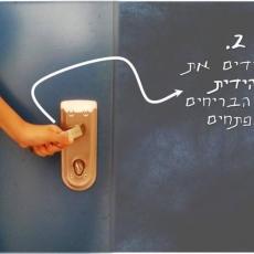 בהורדת ידית, הדלת הנעולה נפתחת, ללא מפתח