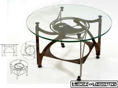 עיצוב רהוט מתכת שיש זכוכית-