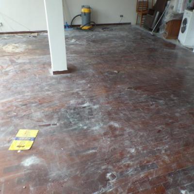 פרקט אקזוטי לפני ליטוש פרקט 