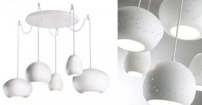 INLAY מבחר מנורות תלויות מעוגלות בהשראת חרוזים 