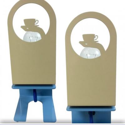 מנורת קרם קפה נמוכה