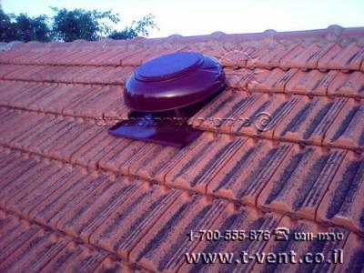 מפוח גג בכפר שמריהו, גג רעפים