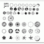 צמחיה לתוכניות ושרטוטי אוטוקאד