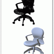 בלוקים אוטוקאד - כסא משרדי תלת ממדי