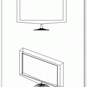 בלוקים, סימבולים - טלוויזיה עם מסך שטוח LCD
