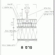 פרט חפיפת לוחות גג קל