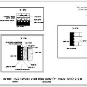 פרטי איטום גינה על גג בטון ותקרת מרתף