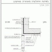 חיבור מחיצות איטונג לקיר בבידוד לאחר הבניה