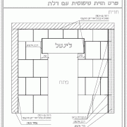 פרט חזית טיפוסית עם דלת בקיר איטונג