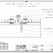 חיבור בין לוחות גג קל למרישים נושאים