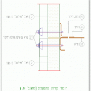 פרט חיבור פנל מבודד בקירות מתמשכים