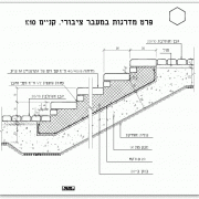 פרט מדרגות במעבר ציבורי