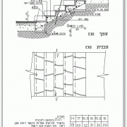 פרט מדרגות חוץ בחיפוי אבן ראמי