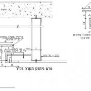 פרט פס תאורה צמוד לקיר