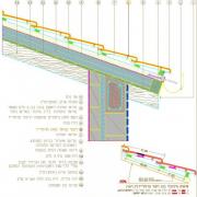 חתך קצה גג רעפים