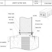 פרט תחתון בקיר פנל מבודד
