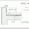 תעלת פח בקצה גמלון מקביל לרעפים