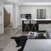 עיצוב דירת גלריה תל אביב BLV - סלון מבט למטבח