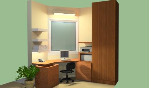 פינת עבודה-הדמייה