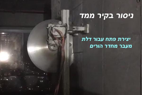 ניסור קיר ממד עבור דלת