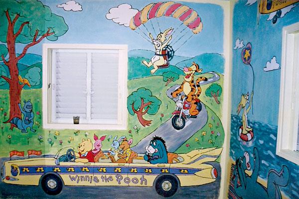 ציורי קיר לחדרי ילדים