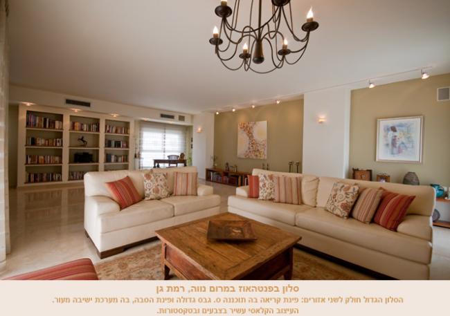 עיצוב פנים לפנטהאוז ברמת גן