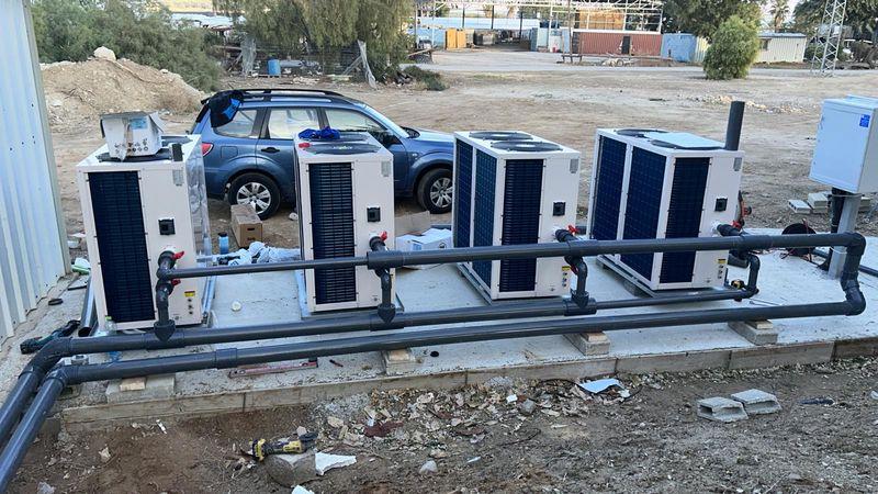משאבות חום בבריכה קיבוץ קליה