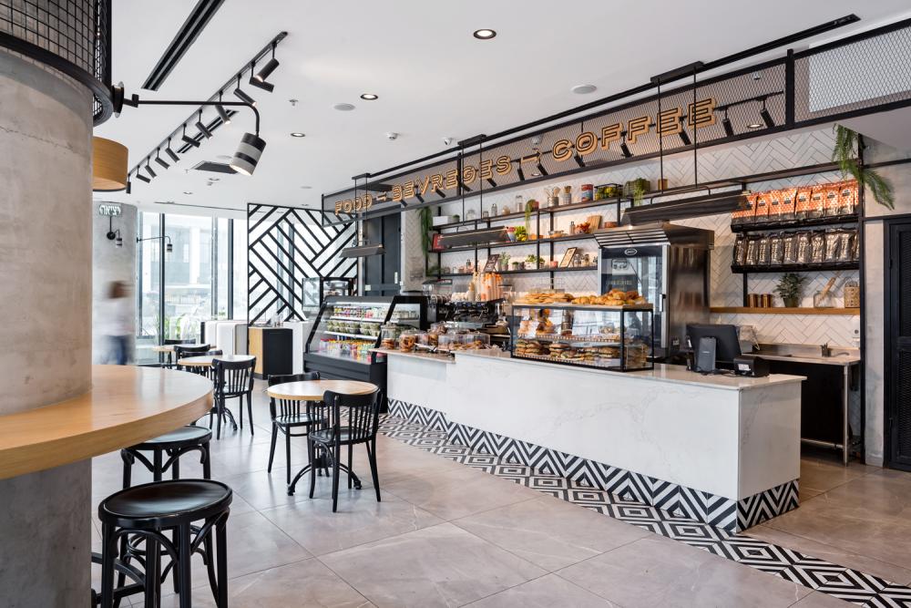 אזור ישיבה בית קפה