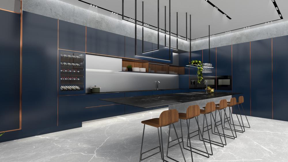 עיצוב מטבח דירת יוקרה