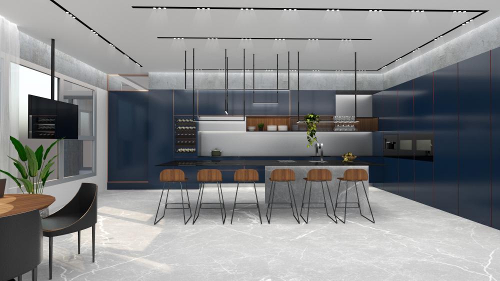 עיצוב מטבח דירת יוקרה