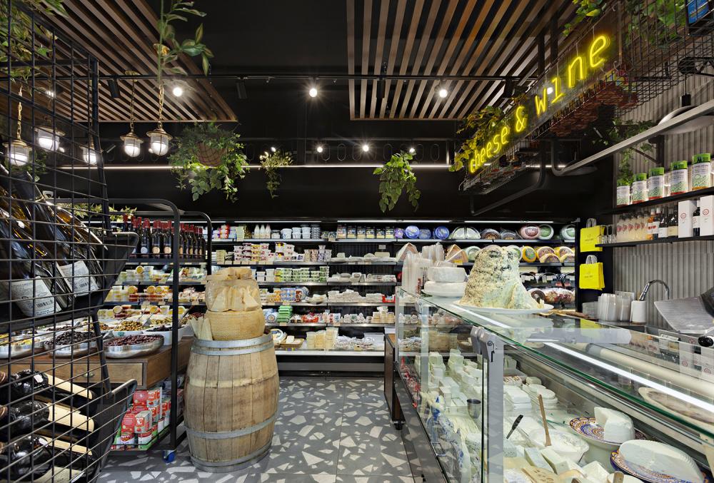 מקרר תצוגה עומד ראשי גדול לתצוגת גבינות