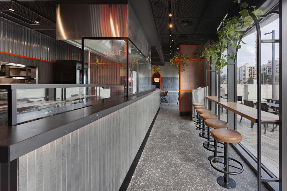 עיצוב מסעדת מזון מהיר