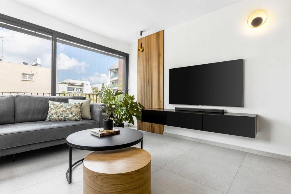 מבט אל הסלון