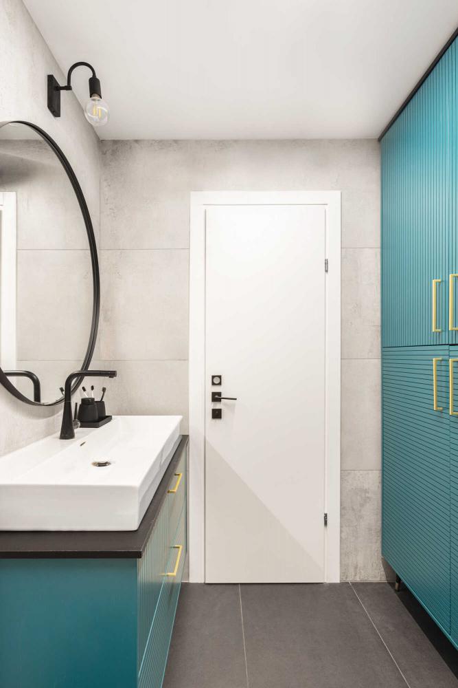 שיפוץ חדר רחצה - מבט אל הכיור