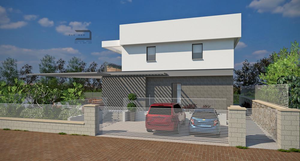 בית פרטי תלת קומתי חזית קדמית