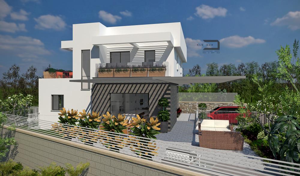 בית פרטי תלת קומתי חזית צידית