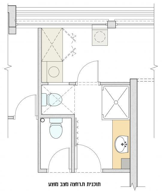 תוכנית מקלחת מוצעת
