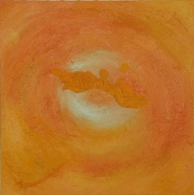 ציור אוירה - ציפור אל השקיעה