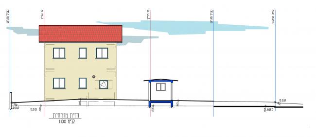 בית דו-קומתי בפרדס חנה חזית מזרחית