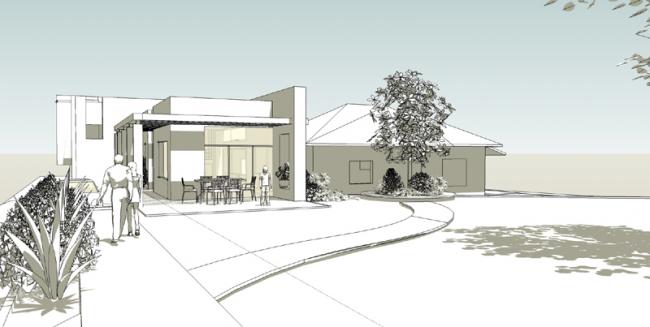 השמיות של חזית הבית