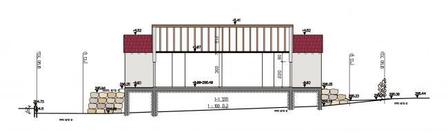 חתך אורכי במבנה